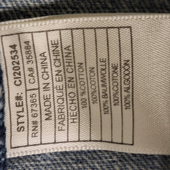 Cupcakes & Cashmere Grunge Affleck Embroidered Stars Frayed Denim Jacket Size S - Picture 11 of 12